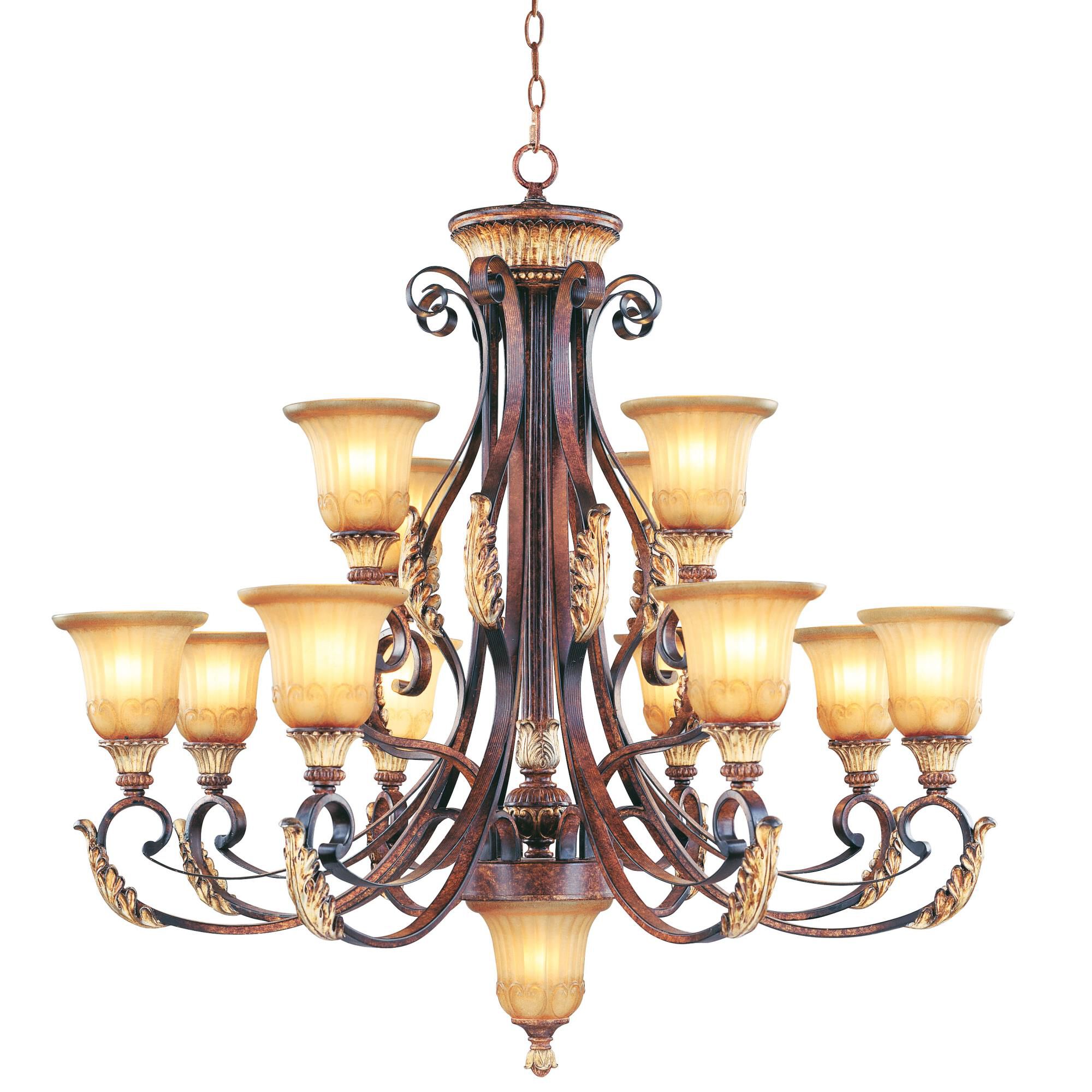Villa Verona 40 Inch 13 Light Chandelier by Livex Lighting
